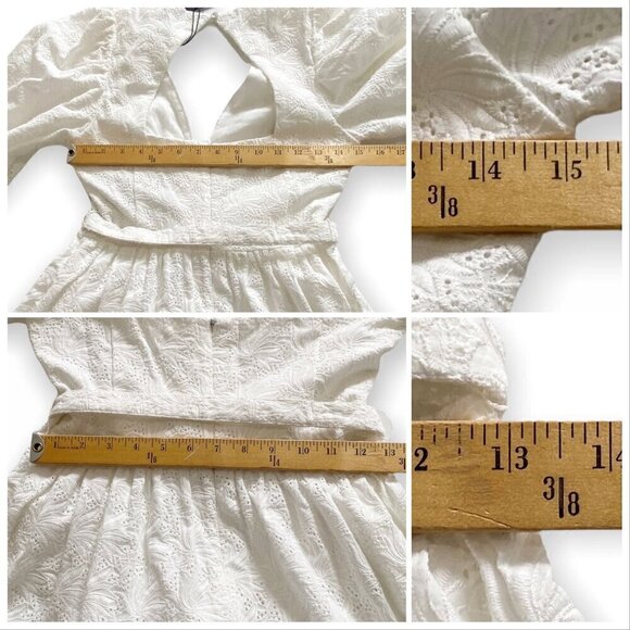 NWT Nicholas White Floral Embroidery Midi Dress, Size 2 - Picture 15 of 15